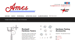 Desktop Screenshot of amesportablehardnesstesters.com