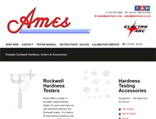 Tablet Screenshot of amesportablehardnesstesters.com